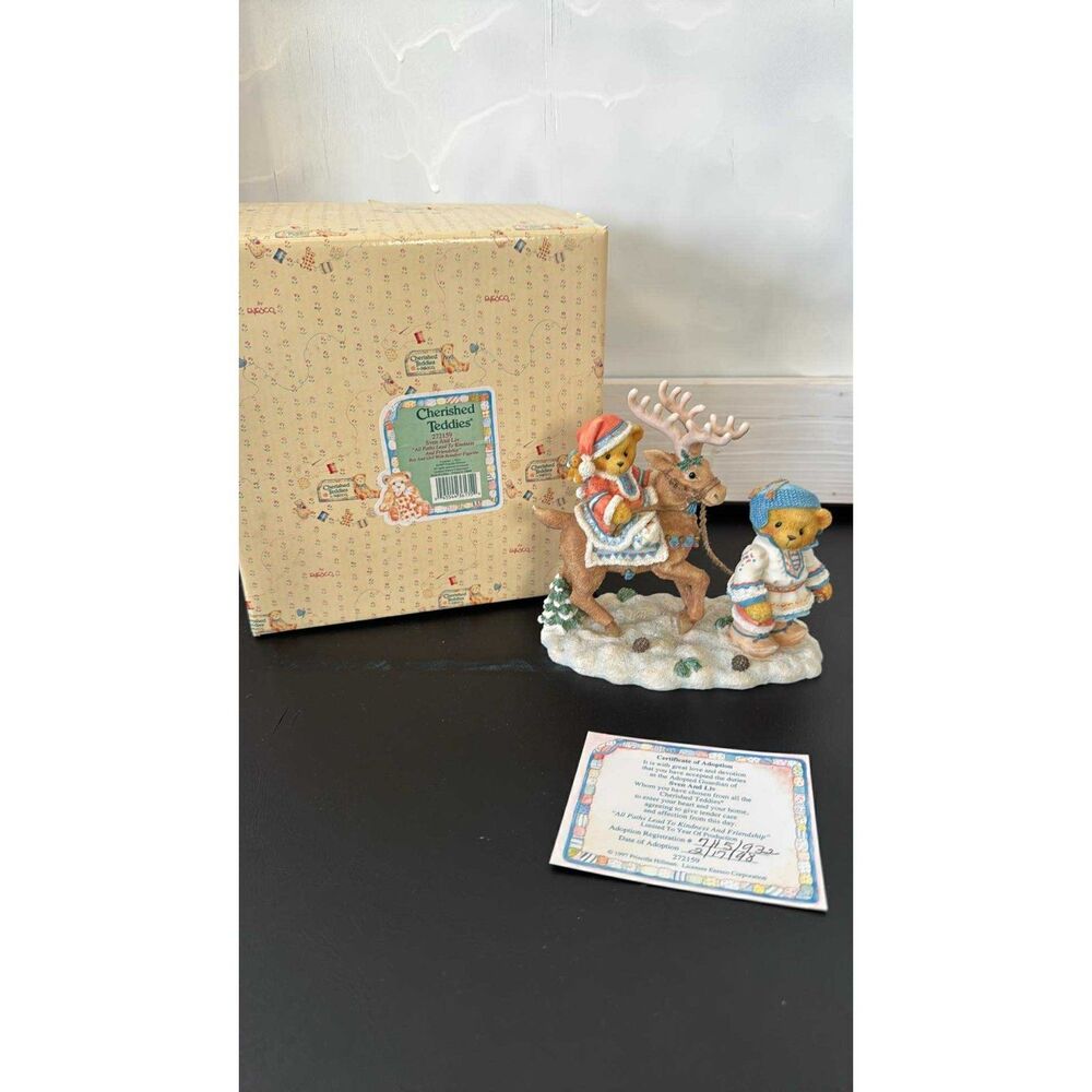 Cherished Teddies Sven and Liv All Path Lead To Kindness & Friends #272159  1997